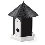 Super Ultrasonic Outdoor Bark Control Birdhouse Ultrasonic Training Dog Stop Barking (black)