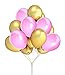 Fecedy 100pcs Gold Pink Balloons for Party decoration 12