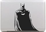 Vati Leaves Removable Creative Cool Batman Decal Sticker Skin Art Black for Apple Macbook Pro Air Mac 13