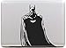 Vati Leaves Removable Creative Cool Batman Decal Sticker Skin Art Black for Apple Macbook Pro Air Mac 13