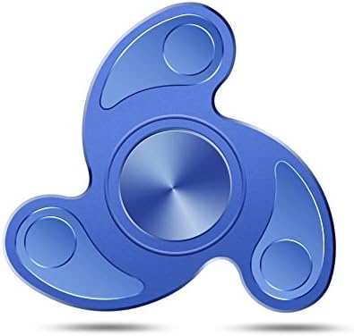 Fidget Spinner Edc Adhd fidget toy Ultra Durable High Speed 2-4 Min Spins Relief Toys Aluminum Alloy Material blue by NuoYaRen