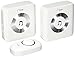 Aerb Premium Portable Wireless Door Bell Chime and Push Button W 52 Chimes and 4 Volume Levels, 2 Receivers