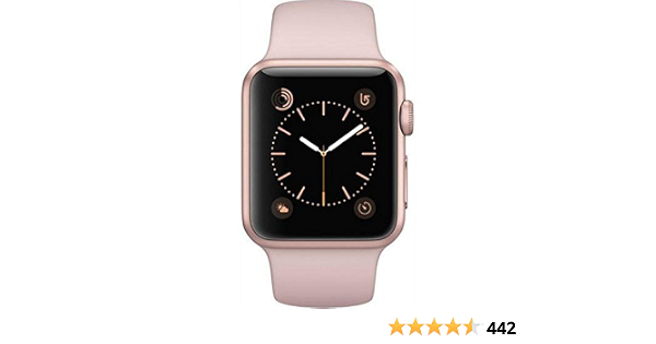 Amazon.com: Apple Watch Series 1 38 Mm SmartWatch (Rose Oro Funda de  aluminio, rosa Arena Sport Band) : Todo lo demás