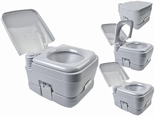2.8 Gallon 10L Portable Toilet Travel Camping Outdoor/Indoor Toilet Potty Flush