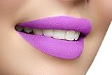 Long Lasting Lipstick Liquid to Matte Velvet Finish Waterproof Kissproof - Violet
