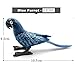 Kimkoala Bird Decorative Figurines, 2 Pcs Simulation Mini Cute Parrot Bird Figures Animal Model Toys for Home Decor Miniature Fairy Garden Decoration Ornament Kids Gifts