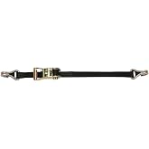 CargoBuckle F14060 Ratchet Strap Tie-Down with Double J-Hooks and Keeper