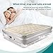 TOPELEK Upgraded Air Mattress, Queen Airbed with Built-in Electric Pump, Flocked Fabrics & Extra Thick PVC, Storage Bag, Easy Setup for Indoors and Outdoors Use, Height 19”for Guest, Rest, Campingthumb 3