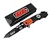New Rogue River Tactical Knives EMT Rescue Survival Orange Black Folding Tanto Blade Spring Assisted Pocket Knife
