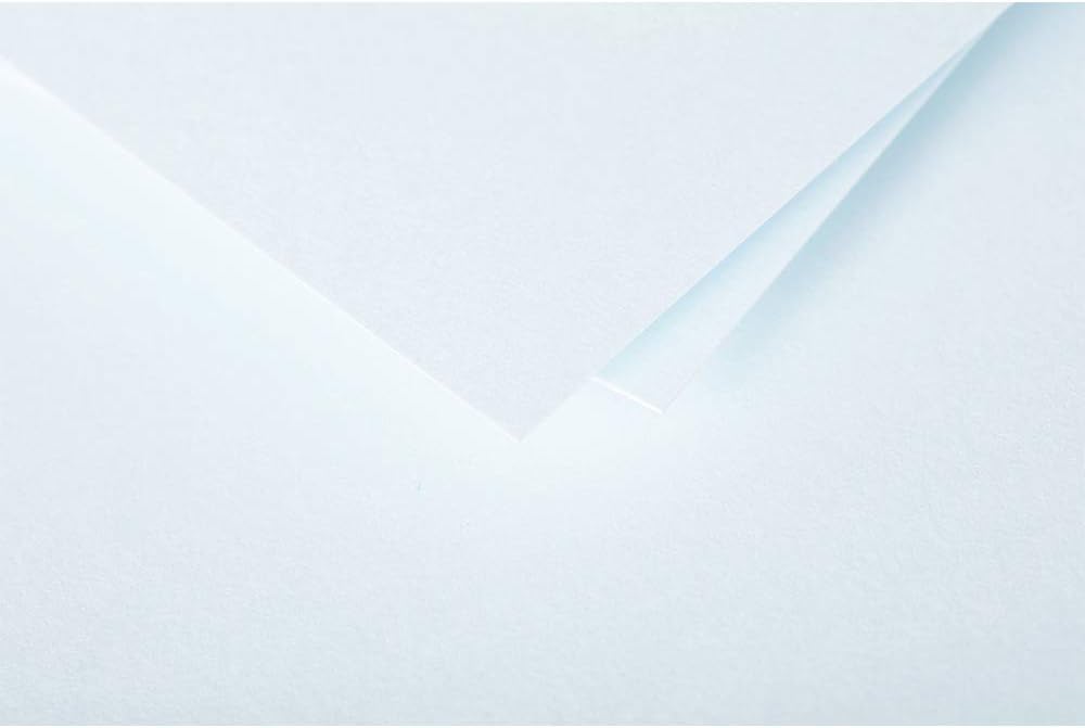 Clairefontaine 5498C Pack of 20 Gummed Envelopes Square Format 14x14cm 120g/m² Blue Invitation Events and Correspondence Pollen Range Premium Smooth Paper - Image 3