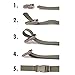 XTACER Backpack Accessory Strap Luggage Straps Cover Strap Sleeping Bag Strap with Buckle (Green - Release Buckle Straps (4-Pack))