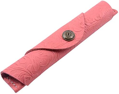 iKulilky Retro Pencil Case,Leather Case Holder,Handmade Soft Pen Protection,Fountain Pen Case,Fountain Pen Bag Leather Pencil Case -