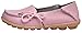 Serene Womens Pink Leather Cowhide Casual Lace Up Flat Driving Shoes Boat Slip-on Loafers - Size 8