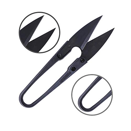 U Sewing Scissors Clippers,MIUSIE 12 PCS Mini Small Snips Trimming Nipper,Mini Sewing Scissors,Embroidery Thrum Yarn Fishing Thread Beading Cutter for Sewing - Thumbnail 3