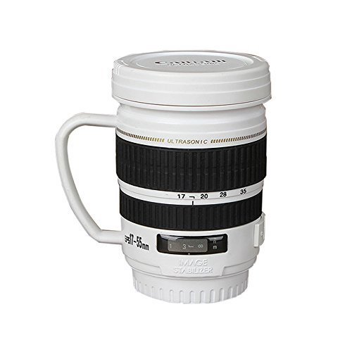 Camera Lens Coffee Mug Stainless Steel Insulated Tumbler Cup For Couples Creative Photographer Gifts 220ML
