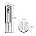 Electric Wine Bottle Opener with Foil Cutter, CUSIBOX Stainless Steel Electric Wine Bottle Opener with USB Charging Cable