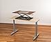 Stand Up Desk Store AirRise Standing Desk Converter – Adjustable Height, Single Tier, 32 Inches Long, Teak