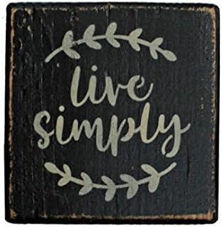 Country Rustic Shelf Sitter Live Simply Block