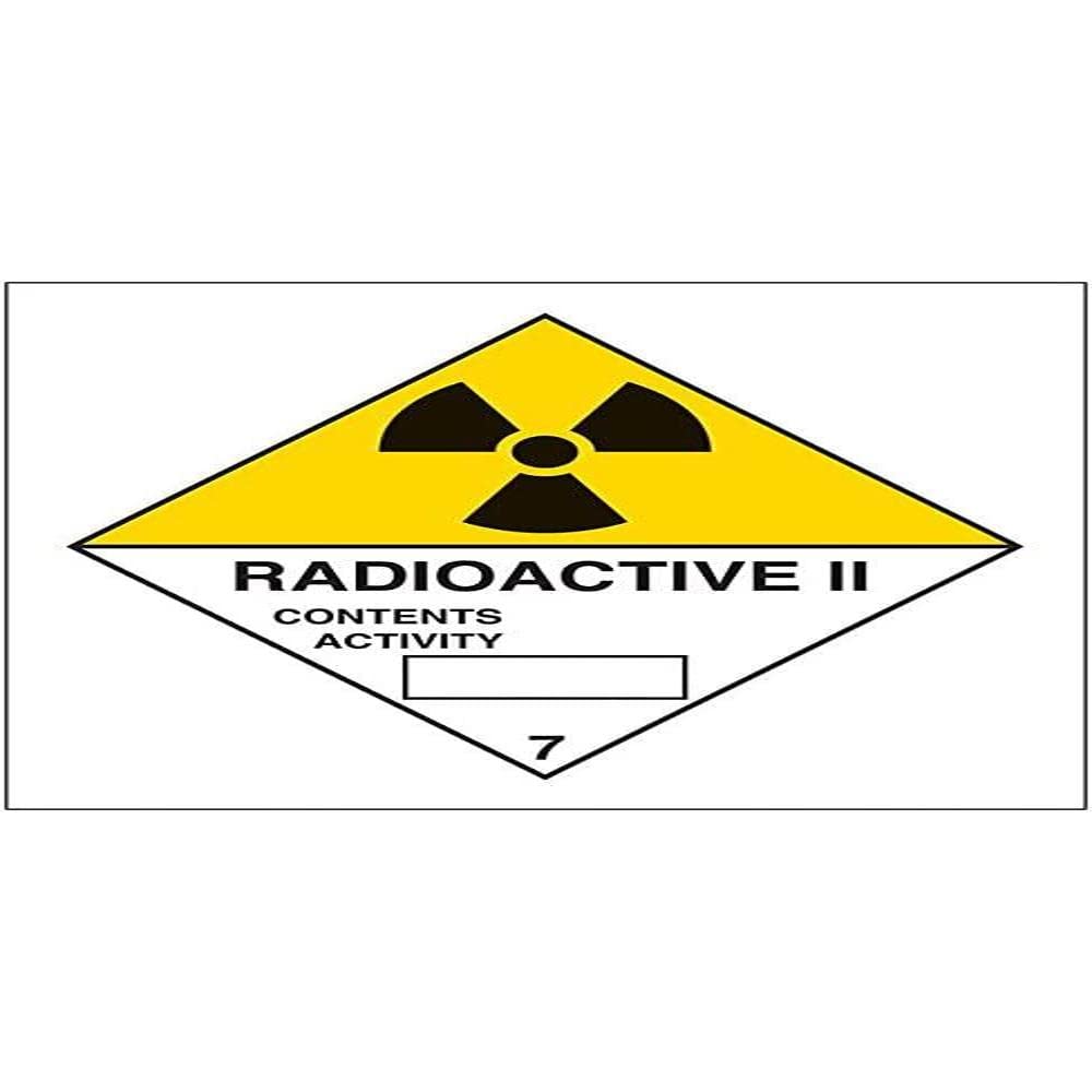 V Safety Hazard diamond – Radioactive II-300x300mm-Magnetic Safety Sign