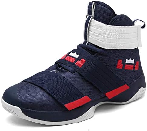 Teresae Mens High Top Large Size Camouflage Basketball Shoes Fashion Breathable Sports Shoes Non-Slip Wear-Resistant Shock-Absorbing Boots