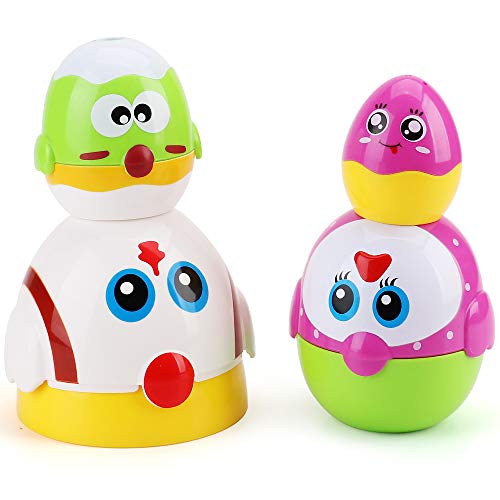 Amy & Benton Chicken Eggs Stacking Toy for 1 2 3 Year Old Nesting Toys for Baby and Toddlers Birthday Gift