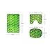 HUGSIDEA Sunflower Pattern 3 Piece Non-slip Bathroom Rug Set Bath Mat + Contour Rug + Toilet Lid Cover