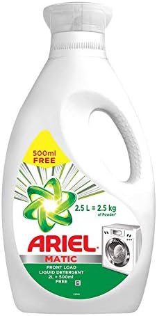 Ariel Matic Liquid Detergent Front Load 2 Liters And 500 Milliliter Pack