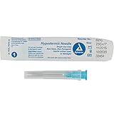 Dynarex Disposable Hypodermic Needle 23G, 1" Needle