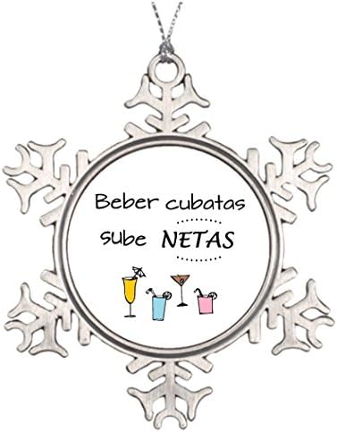 Just Redo Pin to drink cubatas raises net Personalised Christmas Tree Decoration Hanging Snowflake Ornaments