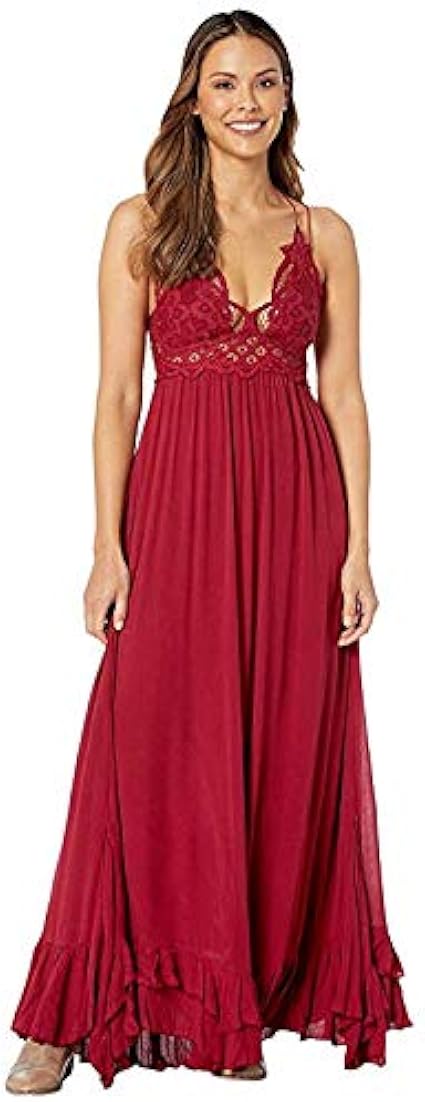 Amazon Free People フリーピープル ドレス ワンピース Adella Maxi Slip Raspberry Xs 並行輸入品 ワンピース チュニック 通販