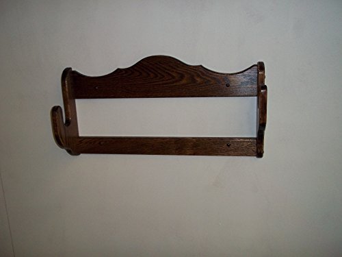 1 Single Gun Red Oak Display Rack ~ Walnut Finish