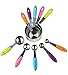 10 Pieces Stainless Steel Measuring Cups and Spoons Set with Silicone Handle Grip Perfect for Baking Accessories