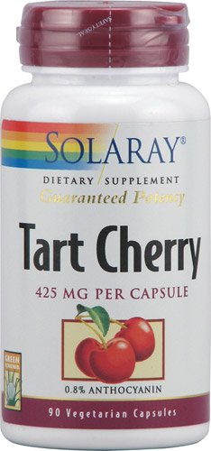 Solaray Tart Cherry -- 425 mg - 90 Vegetarian Capsules - 2pc