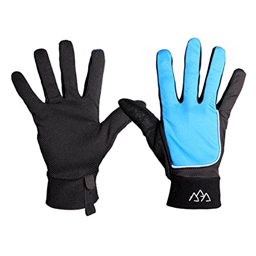 SANTO Cycling Gloves Mountain Bike Gloves Road Racing Bicycle Gloves Light Silicone Gel Pad Riding Gloves Touch Recognition Full Finger Gloves Men/Women Work Gloves (red)