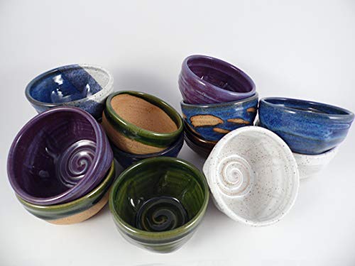 Best Grip and Lather Shave Bowl - Blue Handmade Pottery