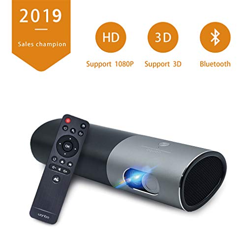 Portable Projector Home Theatre Projector 3D Full HD MovieWiFi&Bluetooth DLP Video Projector Support 1080P Built in Battery 15600mAh Android System