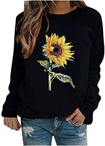HUIHAIXIANGBAO Womens Sunflower Print 