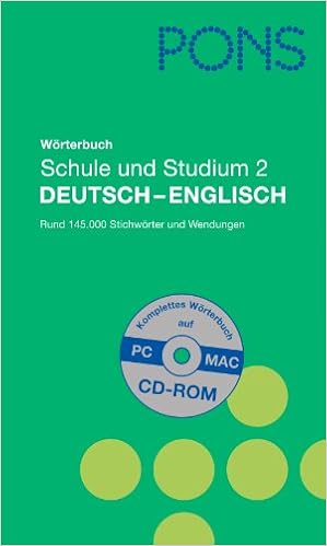 Pons Worterbuch Schule Und Studium Englisch Band 2 Deutsch Schmitz Marieluise Amazon De Bucher