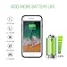 iPhone 8/7/6s/6 Battery Case, 3000mAh Portable Protective Charging Case iPhone 8/7/6s/6(4.7 inch) Slim Rechargeable Extended Battery Charger Case, Compatible Wire Headphones(Black)