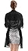 Alivila.Y Fashion Womens Chiffon Scarf Wrap Bridal Wedding Scarves Shawl for Bridesmaid-Black Chiffon