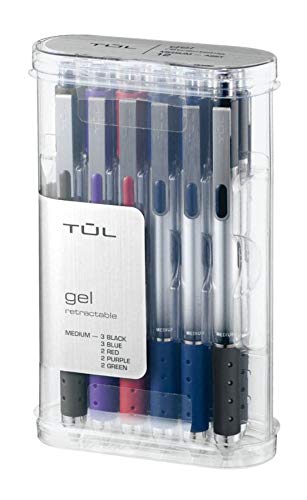 TUL Gel Pens, Retractable, Medium Point, Silver Nigeria Ubuy