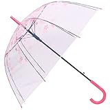 Automatic Open Transparent Bubble Dome Shape Rain Clear Umbrella for All Weather