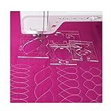 YICBOR New Ruler Border Sampler Template Set for Sewing Machine 1set = 4pcs #RL-04W