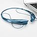 LeadTry Music Bluetooth Headphones Wireless Sport Stereo In-ear Noise Cancelling Earphone Headset Running Gym Exercise Earbud Neckband with Microphone for Apple Iphone Ipad Samsung Sony Blue