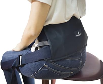 Verti Back - Posture Correcting Lumbar Support with Adjustable Straps, Keeps Back Straight While Seated, Suitable in Office or At Home or Outdoors (Physiotherapist Approved)