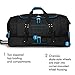 High Sierra Access 2.0 Drop-Bottom Wheeled Duffel Bag, Black/Blue, 36-Inch
