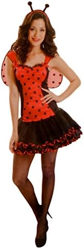 Sexy Science Geek Bug Lover Halloween Costume - Lady Bug and Bumble Bee - Women's Small Medium (Lady Bug)