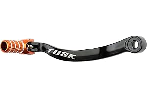 TUSK Folding Shift Lever Black/Orange Tip Compatible with KTM 350 XC-F 2016-2025/250 SX-F 2012-2024/350 EXC-F 2012-2025/250 XC-F 2016-2025
