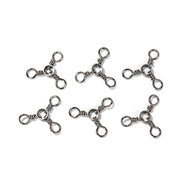 DrFish-Saltwater-Three-way-3-Way-Swivel-Casting-Trolling-Rig-44Lb66Lb100Lb-Black-Nickel