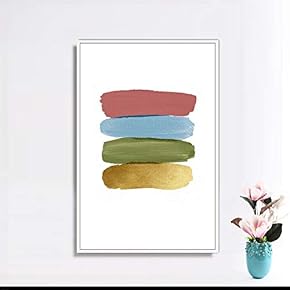 Framed for Living Room Bedroom Colorful Vase for